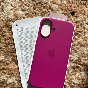 Apple Pink Silicone iPhone Case